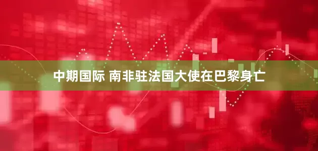 中期国际 南非驻法国大使在巴黎身亡