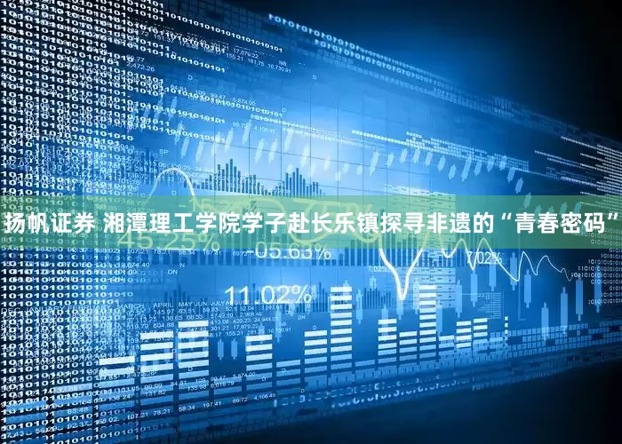 扬帆证券 湘潭理工学院学子赴长乐镇探寻非遗的“青春密码”