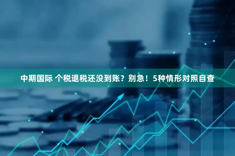 中期国际 个税退税还没到账？别急！5种情形对照自查